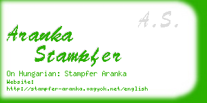 aranka stampfer business card